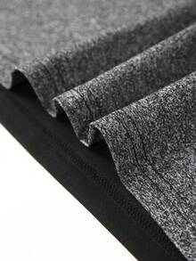 Conjunto deportivo de dos piezas para hombres, con camiseta de manga corta con diseño de empalme y pantalones cortos deportivos; conjunto de chándal de dos piezas para hombres; pantalones cortos con cordón y cintura elástica; adecuado para deportes de verano como fitness, fútbol, fútbol, recreación al aire libre, baloncesto y vacaciones en la playa. - Multicolor - Ver 7