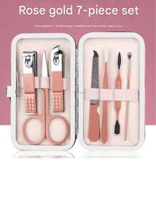 1 Piece Manicure Set Nail Clippers Set Men And Women 8 In 1 Toenail Clippers Personal Care Tools With Portable Travel Case Manicure Pedicure Tools Beauty Set Gift Suitable For Men Women Family Friends Wife Various Colors And Styles (Different Batches Do Not Affect The Use And Appearance)