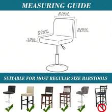Bar Stool Covers With Backs,4 Packs Stretch Bar Stool Chair Covers,Jacquard Bar Stool Covers,Washable Bar Chair Covers Swivel Barstool Covers Slipcovers,Bar Stool Cover Square Swivel Barstool Chair Seat Velvet Barstool Protector Covers For Counter Height Mid Low Back Chair - Multicolor - View 5