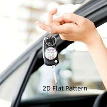 1 件教师节主题感谢钥匙扣、指南针、尺子、宝石钥匙扣，适合教师、毕业生、包包配件、钱包汽车配件包包饰品背包，适合学校 - 銀色 - 查看 5