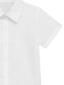 Conjunto de 4 peças: Camisa de Manga Curta + Shorts + Gravata Borboleta + Suspensórios para Meninos Jovens, Uniforme Escolar, Traje para Ocasião Formal, Roupa Diária, Adequado para Apresentação Escolar, Casamento, Festa no Verão