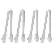 430不锈钢食物夹迷你零食夹ins风冰块饼干水果办公室糖夹创意食物夹小手掌形防滑钳厨房食物夹肉夹包子夹重型