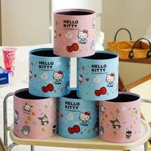 Sanrio Caixa de Presente em Formato de Balde de Abraço Buquê de Lanche Hello Kitty Cartoon, Material de Embalagem para Presente de Aniversário Rosa Fofo de Menina, Caixa Surpresa Multifuncional Reutilizável de Armazenamento, Material Decorativo Essencial para Festas de Festival