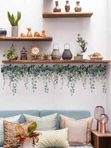 1 件粉色花藤樱花墙贴，适用于客厅卧室家居装饰，贴纸，墙贴花，乙烯基贴花，用于家居装饰，春季装饰品让您的家焕然一新，Rama 装饰贴纸 - 粉色 - 查看 10