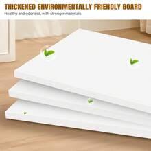 VickyHome 4 Tier Bathroom Cabinet Shelf Slim Toilet Free Standing Cupboard Storage Racking Back To School - White - View 5