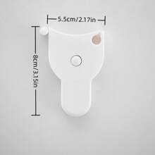 1 pièce Ruban à mesurer de taille précision automatique blanc, ruban à mesurer souple rétractable à double face de type Y, règle de poche mini pour usage domestique