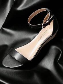 Women's Ingrid Ankle Strap Low Wedge Sandals - Apricot - View 8