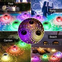 Solar Floating Lights Swimming Pool Waterproof LED Solar Power Multi Color Changing Water Drift Lamp For Fish Tank Pond Led Solar Floating Lamps Swimming Pool Ball Solar Panel Powered Pond Drift Waterproof Glow Show Disco Color Changing Lights