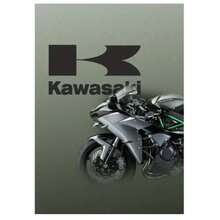 1 件可选框架海报墙艺术 K-KawaSaki N- H2-R 酷炫摩托车 LOCO 海报墙艺术印刷防水家居客厅卧室酒吧美学装饰