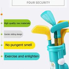 迷你推杆高尔夫球杆玩具趣味运动高尔夫球杆套装亲子益智活动户外运动游戏玩具