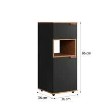 Water Cooler Support Cabinet For Home With Niche And Shelf, UV Painting, Various Colors - 黑色 - 查看 5