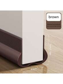 Bande d'étanchéité pour bas de porte PVC à emboîter de 93 cm/bande, réduction du bruit silencieuse, bande d'étanchéité pour bas de porte, article de blocage des courants d'air pour pièce climatisée, chambre à coucher, bande anti-vent pour bas de porte, stickers de décoration murale et de pièce