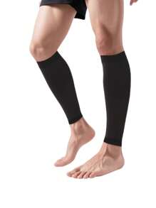 1 paire de bas de compression unisexes, manchons de jambe pour femmes sans pied, convenant aux activités extérieures de couple, sports, yoga, football, fitness, course, randonnée, cyclisme