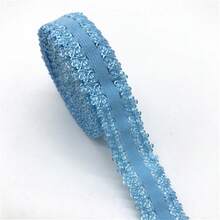 2yards/Lot 20mm Lace Elastic Ribbon Fold Over Spandex Elastic Band For Sewing Lace Trim Waist Band Garment Accessory - Pick Colors - View 14
