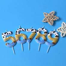 1pc Cowboy Birthday Decoration Digital 0-9 Candles Prince Princess Creative Party Digital Candles, Celebrating Party Party Party High End Birthday Cake Decoration Birthday Candles, Adult Gifts Milestone Events Valentine's Day