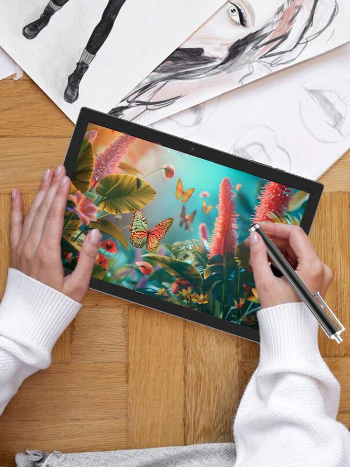 YQ10S Max 2 in 1 タブレット、10インチ Android 15 タブレット