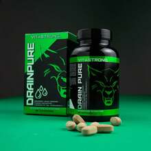 Vitastrong Drain Pure Day Slimming Strength Drainer – 9-Ingredient Premium Complex With Depurative And Diuretic Effects, 60 Vegan Tablets