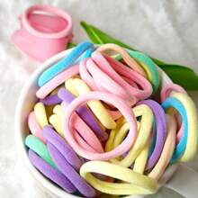 50/100pcs Minimalist High Elastic Hair Ties For Women, Suitable For Daily Use Ponytail Holders Hair Elastics Hair Rubber Bands Scrunchies Hair Rope