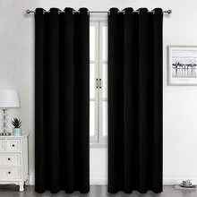 1 件或 2 件遮光窗帘，顶部环眼，卧室/客厅/阳台门隔热短窗帘，流行隐私窗帘，多种尺寸的简约遮光窗帘，秋季装饰，秋季装饰，房间装饰