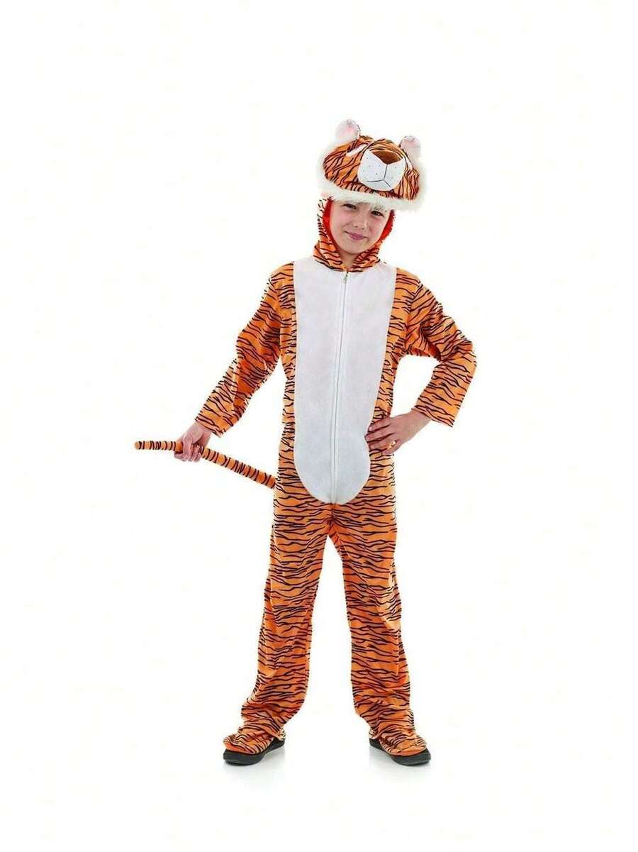 Morph Costumes Fun Shack Kids Tiger Costume - Animal Fancy Dress For Boys & Girls - Perfect For Parties, World Book Day, And Jungle Adventures