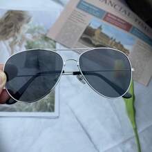 3pcs Metal Aviator Frame Everyday Casual Wear, Travel, Cycling Decorative Fashion Glasses