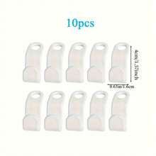 10 piezas Ganchos de conexión para perchas, ganchos de conexión para el hogar, hebilla de conexión de perchas de moda mini para perchas de ropa, conectores de ganchos en cascada, organizador de armario de plástico resistente para ahorrar espacio, hebilla de conexión apilable