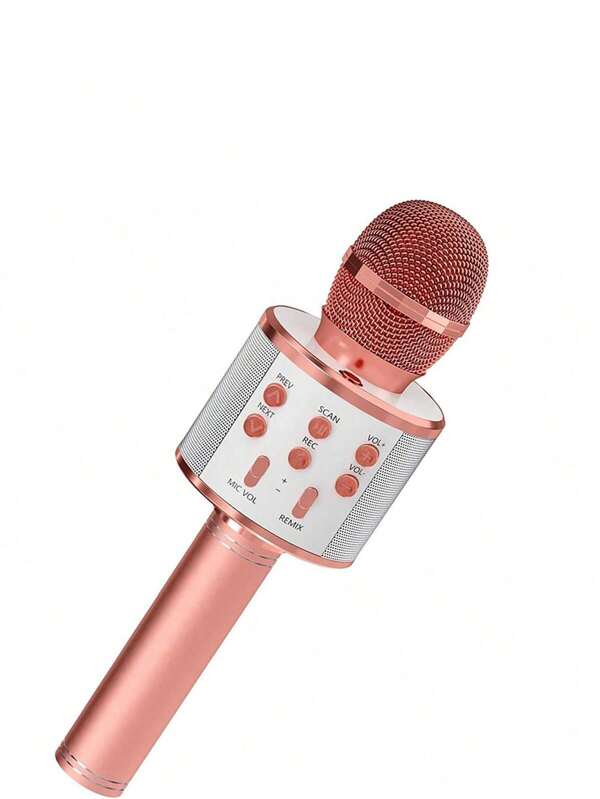 Microphone Audio Integrated Microphone Home Singing K Wireless Bluetooth Can Be Inserted Tf, Usb Card Play Music Outdoor Party Family Gathering