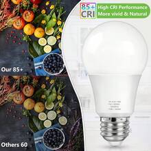 Bombillas LED A19 13W Luz Diurna 5000K Paquete de 4 - Blanco suave - Ver 6