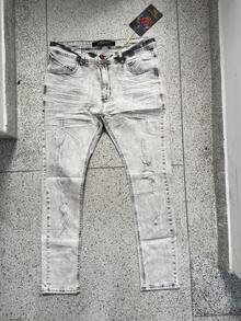 SKINNY PLAYER JEANS - Light Grey - View 2