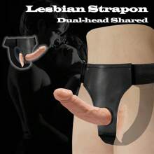 1 Stück Frauen Tragbarer Dildo doppelköpfiger realistischer Penis Dildo Slip, tragbarer Sexgürtel mit dickem Dildo Fake Penis Sexspielzeug Analplug weibliche Masturbation tragbarer dicker Dildo Erwachsenenprodukte.