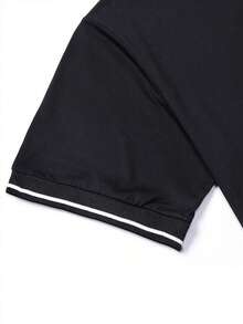 2 件男士夏季休闲 Polo 衫和短裤套装，字母印花，抽绳腰带口袋，时尚休闲海滩度假装，非常适合高尔夫、健身房、篮球、露营，是送给丈夫或男朋友的夏季礼物