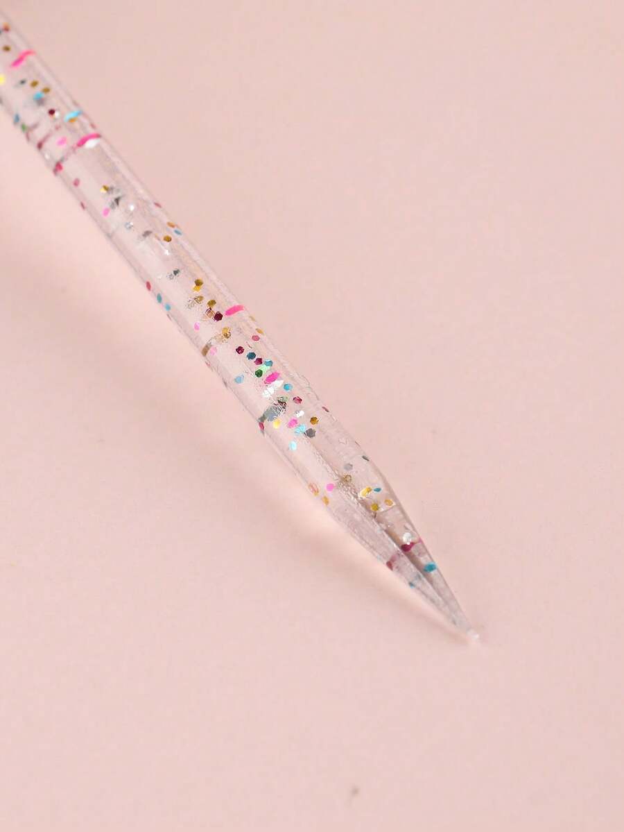 100/50件組女性美甲工具組 - 雙頭彩色壓克力棒，可用於清潔、推角質層和修剪指甲。透明可重複使用，適合居家、美甲店、化妝品及節日禮物。