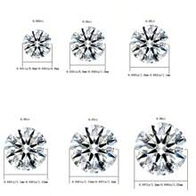 10pcs Laboratory-Created Diamond,Round 0.003ct-0.008ct/0.8mm-1.25mm Loose Gemstones,D-E Color, VS-VVS Clarity,Artificial Diamond, Suitable For DIY Jewelry Making, Rings, Earrings, Necklaces/Pendants Making.