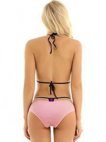 HiSexy Micro Bikini Set For Women Extreme Triangle Top G String Swearwear Sexy Multi Clour Tie Side Mini Bathing Suit