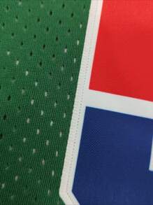 Customized Name And Number Men's Embroidered Basketball Jersey USA Black And Green Round Neck Personalized Sleeveless Shirt Party Game Training Competition Sports Top DIY S-Xxl