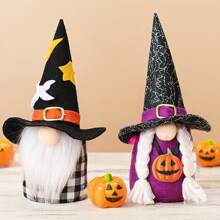 1pc Halloween Fabric Doll Decor, Home Living Room Kitchen Desktop Decoration, Ghost Festival Party Scene Decorative Prop, Centerpiece Decoration, Atmosphere Setting Item. Suitable For Home Decor / Desktop Decor / Party Decor / Mall Decor / Shop Window Decor / Farmhouse Decor.