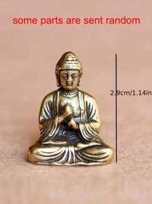 1 Pièce Mini Ornement De Sakyamuni En Laiton Pur: Ajoutez Une Touche De Zen À Votre Décoration Intérieure (certaines Parties Sont Envoyées Au Hasard)