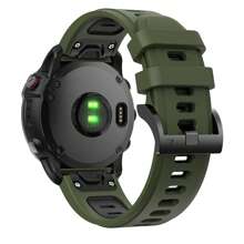 26mm Watch Band Compatible With Garmin Fenix 7X/ Fenix 6X/ Fenix 5X/ Fenix 8 51mm/ Tactix Delta,Soft Silicone Replacement Quickfit Bands For Fenix 3/3 HR,Fenix 5X Plus/6X Pro/Descent MK1/Enduro