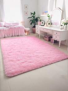 Una alfombra de estilo nórdico y natural de color rosa, adecuada para la decoración de la ventana del dormitorio, el tatami durante todo el año. Una alfombra de estilo nórdico Ins para la sala de estar y la mesa de centro con una sensación de lujo ligero, perfecta para crear una atmósfera decorativa festiva.