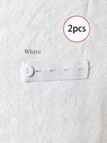 2pcs/Set Adjustable Stretch Waist Extender, Elastic Waistband Expander For Jeans, Pants, No Sewing Required, Unisex - Multicolor - View 15