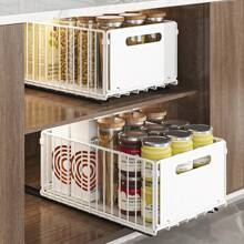 2 piezas de organizadores extraíbles, estantes deslizantes extraíbles, organizador de almacenamiento de capa única extraíble, organizador de debajo del lavabo a prueba de óxido, cajones extraíbles de gran capacidad para gabinetes, para cocina, sala de estar y despensa, organizadores y almacenamiento para el hogar, accesorios para el hogar