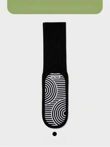 6 Pairs Women Sports Yoga Mid-Calf Socks, Women Pilates Non-Slip Yoga Socks For Dance, Gym, Workout, Ankle Socks