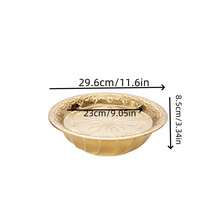 1 chiếc nồi tròn in họa tiết cổ điển kiểu Thái bằng thép không gỉ có nắp, dùng đựng đồ ăn nhẹ, kẹo, trái cây cúng dường, kiểu Phật giáo. - Nhiều màu - Xem 8