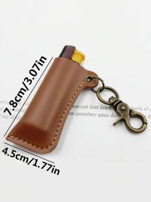 1 szt. Niestandardowy, grawerowany laserowo skórzany pokrowiec na zapalniczkę