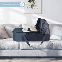 Traveling Bed Basket Portable Baby Mobile Bed Discharge Newborns Handheld Cradle,Multi Functional Portable Portable Toddler Bed, Newborn Bed, Foldable Bed, Middle Bed, Baby Carrying Basket - Multicolor - View 7