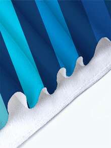 1 件蓝色水彩沙滩巾、超细纤维沙滩巾、超强吸水沙滩巾、旅行沙滩巾、运动泳池巾、浴室露营巾、瑜伽女孩女士成人沙滩巾海滩必需品 - 彩色 - 查看 11