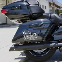 God Is My Refuge & Strength" Psalm 46:1 Vinyl Decal - Waterproof, Easy-To-Apply Sticker For Cars, Laptops, Windows - , Glossy Finish, Theme, Ceramic Adhesive|Glossy Finish Sticker|Waterproof Sticker