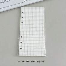 A6 半活页星形封面，10 个 1 格 2 格 3 英寸储物袋，明信片活页夹收集书籍整理器，DIY 50 张补充纸，返校，学校用品