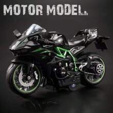 1:14 Modèle de moto en alliage, moto jouet pour enfants améliorée, conduite par inertie, plusieurs couleurs disponibles, cadeau d'anniversaire, décoration de la maison, cadeau de fête, cadeau parfait, rentrée des classes