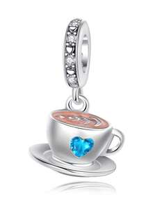 STYFNE 1 Stück Süßigkeiten Schneehütte Perlen Eiscreme Lkw Charm, glänzender Perlen Quaste Anhänger, geeignet für DIY Armbänder, Damenschmuck, kleine Alltagsgeschenke